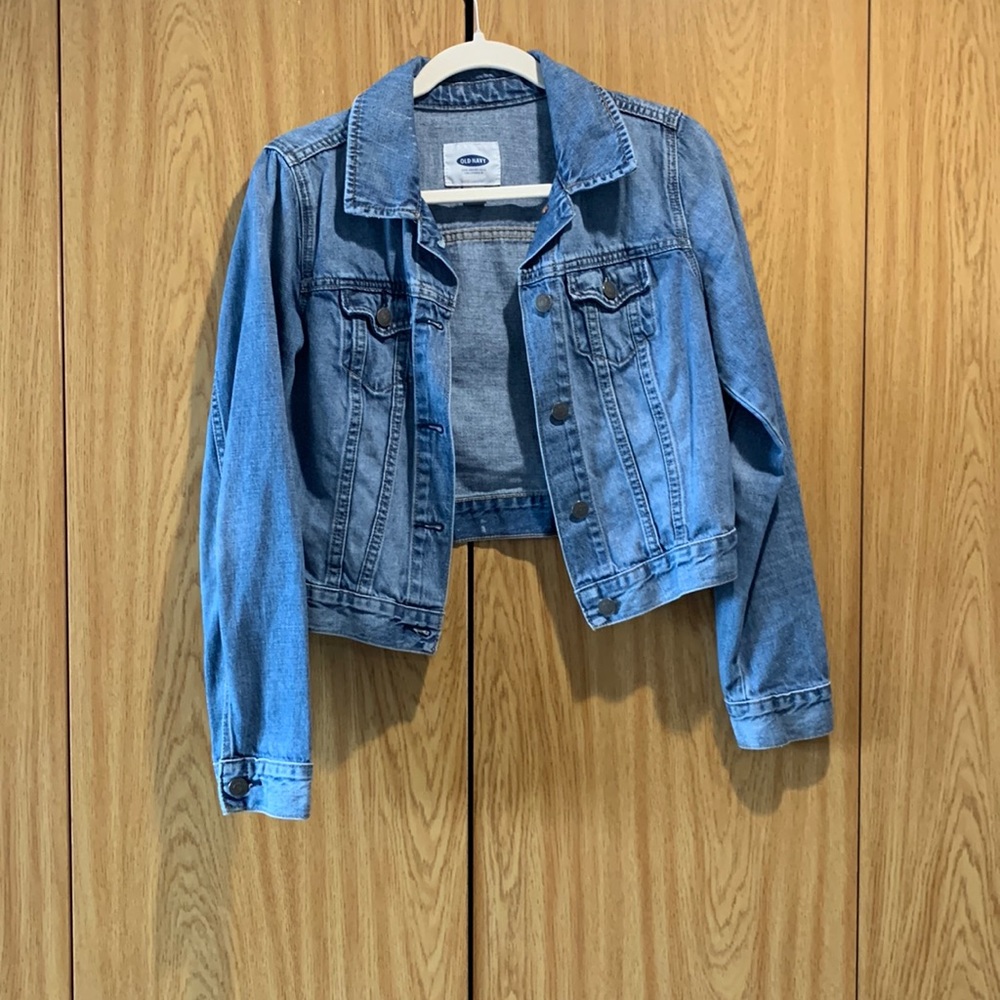Old navy cropped jean jacket
